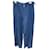 Agnès b. Pants, leggings Blue Linen  ref.551755