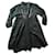 Autre Marque Dresses Black Silvery Beige Metallic Cotton Wood  ref.552226