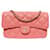 Timeless Chanel New mini flap bag Pink Leather  ref.552243