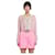 Mini cardigan da donna in mohair rosa con motivo Palm angels Lana  ref.552245