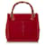 Gucci Red Bamboo Suede Satchel Leather  ref.552398