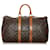 Louis Vuitton Brown Monogram Keepall 45 Leather Cloth  ref.552416