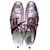 Heschung Lace ups Pink Metallic Patent leather  ref.552886