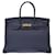 Bolso Hermès Azul marino Cuero  ref.552901