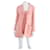 Chanel 1997 Pink Jacket & Jumpsuit Set - CC Logo Buttons by Karl Lagerfeld Coral Wool  ref.552908