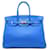 Hermès HERMES BIRKIN 35 Azul Bezerro-como bezerro  ref.552980