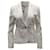 Diane Von Furstenberg Gavyn Textured Jacket in White Cotton  ref.553373