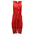 Jean Paul Gaultier Rüschenkleid aus rotem Nylon  ref.553411