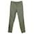 Zadig & Voltaire Pantalones de algodón caqui con raya lateral Voltaire de Zadig Verde  ref.553420
