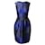 Iris & Ink Shimmer Sleeveless Dress in Royal Blue Polyester  ref.553436