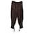 Isabel Marant Printed Tie Hem Pants in Black Silk  ref.553492