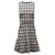 Theory Sleeveless Mini Dress in Black & Grey Herringbone Print Cotton  ref.553493