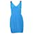MARC by Marc Jacobs Frances Plissiertes ärmelloses Kleid aus blauer Seide  ref.553609