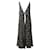 Reformation Vestido maxi com estampa floral reformado nas costas em viscose preta Fibra de celulose  ref.553617