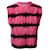 Alice + Olivia Alice & Olivia Desma Kurz geschnittenes Batik-Tanktop aus rosa/schwarzer Baumwolle Pink  ref.553630