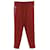 Calça Bottega Veneta em lã vermelha Vermelho  ref.553680