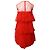 Mulberry Jillian abgestuftes Tüll-Minikleid aus rotem Nylon - Ansicht 3