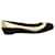 Sergio Rossi Ballet Flats with Gold Leather Trim in Black Suede   ref.553718