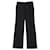 Chloé Pantalones Chloe de corte recto en lana negra Negro  ref.553720