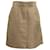 Valentino Jupe trapèze avec poches dans les coutures en soie beige Marron  ref.553736