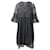 Vestido de encaje inglés de Carolina Herrera en algodón negro  ref.553766