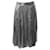 Dolce & Gabbana Pleated Sequin Midi Skirt in Silver Nylon Silvery  ref.553795