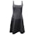 Mini vestido sem mangas Theory com decote quadrado em triacetato preto Sintético  ref.553828