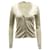 Diane Von Furstenberg Ballerina Embellished Knit Cardigan in Gold Rayon Golden Metallic Cellulose fibre  ref.553849