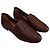 Mocassini Mansur Gavriel a Punta Rotonda in Pelle Marrone Cioccolato - vista 7