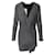 Iro Side Ruched Mini Dress in Silver Viscose Silvery Metallic Cellulose fibre  ref.553915