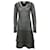 Philosophy di Alberta Ferretti Chain Detail Midi Dress in Grey Wool  ref.553940