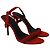 Alexander Wang Julie Riemchensandalen aus rotem Wildleder - Ansicht 3