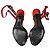 Alexander Wang Julie Riemchensandalen aus rotem Wildleder - Ansicht 6