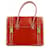 Hermès Hermes burgundy leather 60's Drag bag Dark red  ref.554066