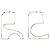 Courreges Logo Earrings in Silver