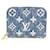 Zippy Louis Vuitton Monedero vaquero con cremallera y monograma azul Cremallera compacta alrededor Cuero Juan  ref.554104