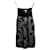 Diane Von Furstenberg vestido corsé de seda sin tirantes de DvF Negro Gris  ref.554126