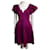 Diane Von Furstenberg DvF deslumbrante vestido roxo/fúcsia Fuschia Algodão  ref.554129