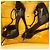 Décolleté vintage Fendi peeptoe in vernice Nero - vista 10