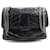 NEW YVES SAINT LAURENT NIKI M BANDOULIERE BLACK LEATHER HAND BAG  ref.555172