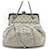 CHANEL MINAUDIERE CLASP HANDBAG IN GRAY LEATHER BANDOULIERE HAND BAG Grey  ref.555199