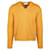Suéter con parche y cuello en V de Gucci Amarillo Lana  ref.555336