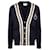 Cardigan en laine à col en V Gucci Bleu  ref.555712