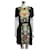 Prabal Gurung vestido preto e multicolorido Multicor Poliéster  ref.556269