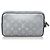 Louis Vuitton Grey Monogram Satellite Alpha Clutch Nero Grigio - vista 3