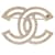 Chanel xl cc abrir strass dourados Metal  ref.557215