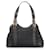 Gucci Black Horsebit Canvas Shoulder Bag Leather Cloth Pony-style calfskin Cloth  ref.557276
