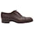 Tom Ford Gianni Cap Toe Pebble Grained Brogues in Brown Leather  ref.557504