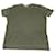 Brunello Cucinelli Pull style t-shirt avec surpiqûres contrastées en lin vert  ref.557508
