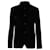 Armani Collezioni Buttoned Velvet Jacket in Black Viscose Cellulose fibre  ref.557528